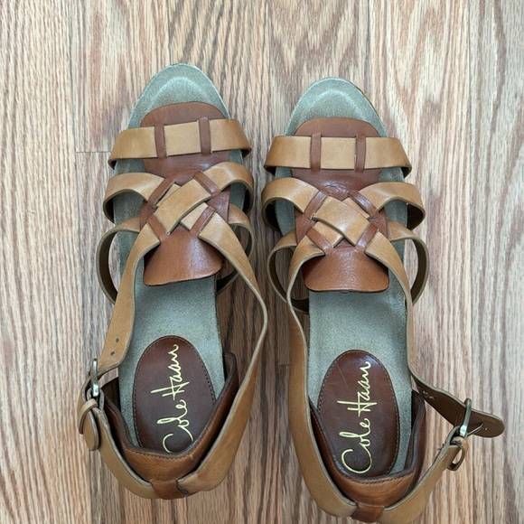 Cole Haan Maria Sharapova heels - Size 7.5B (Brown/Tan) - New without box - Picture 2 of 6